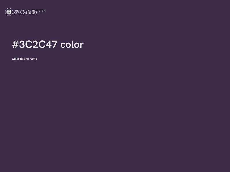 #3C2C47 color image