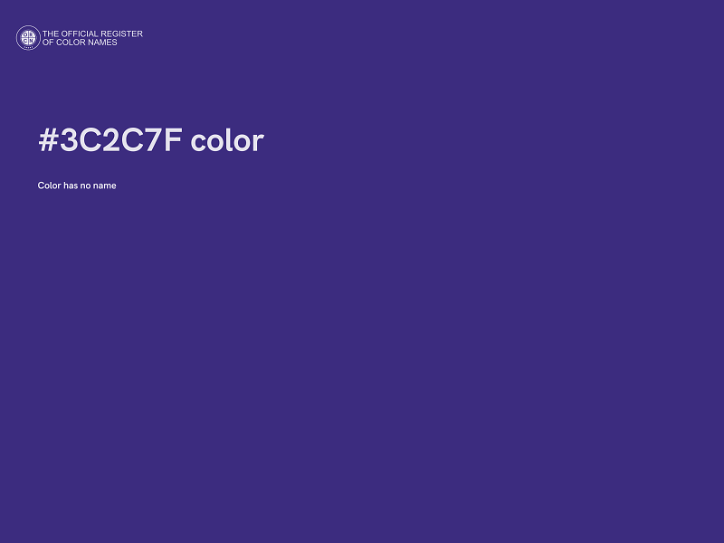 #3C2C7F color image