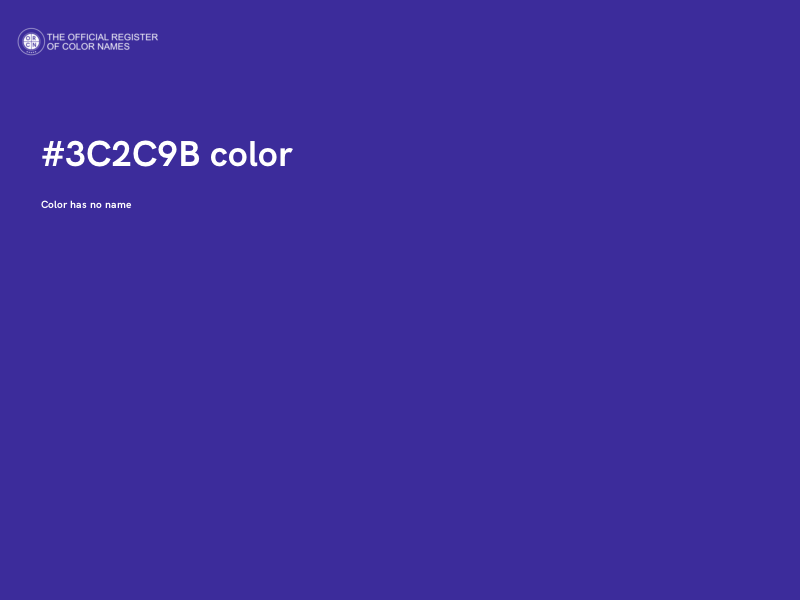 #3C2C9B color image