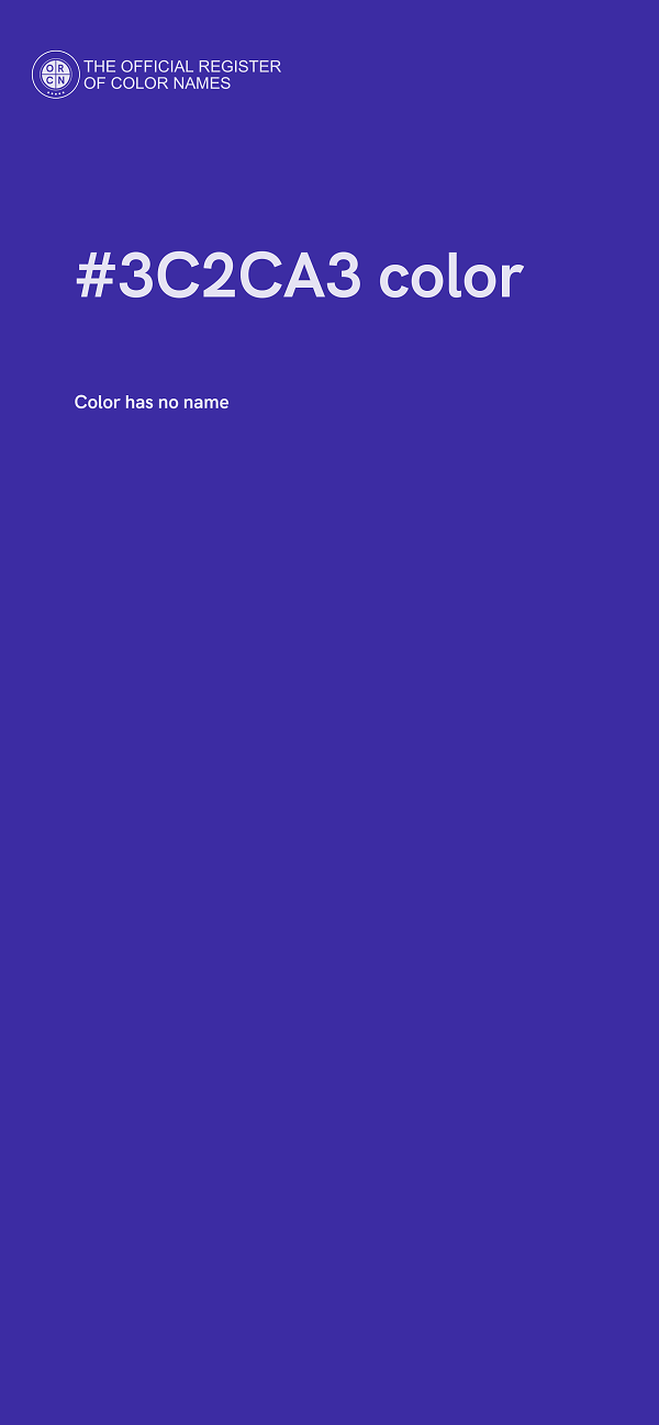 #3C2CA3 color image