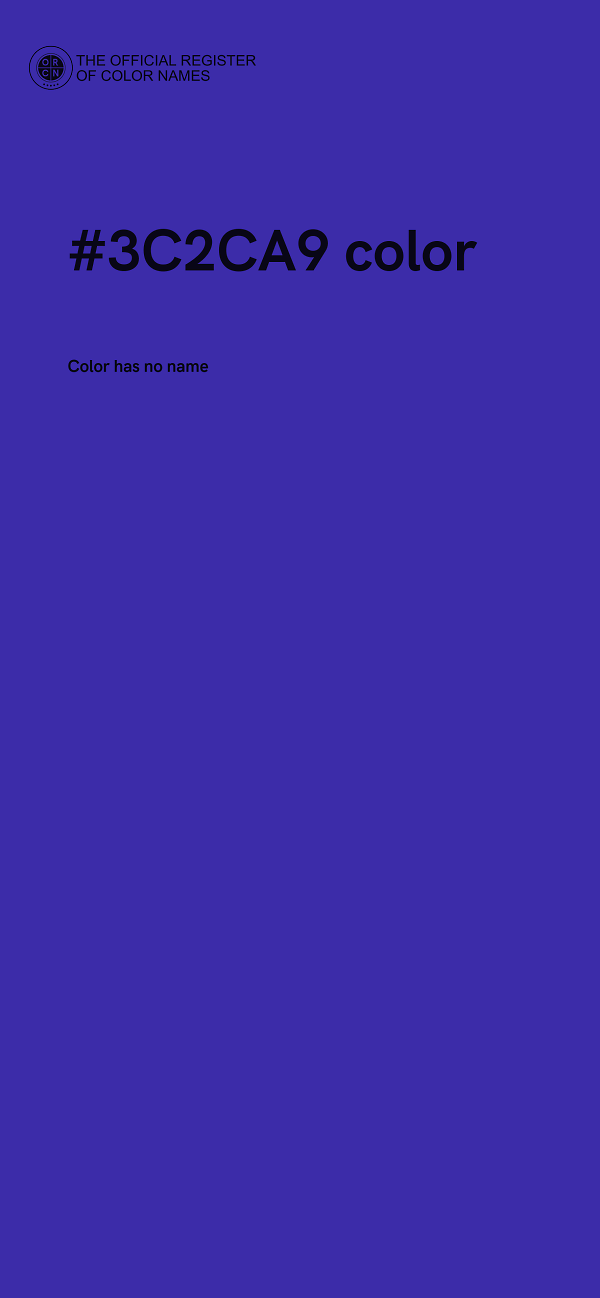 #3C2CA9 color image