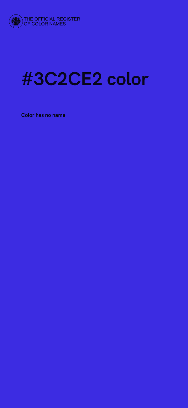#3C2CE2 color image