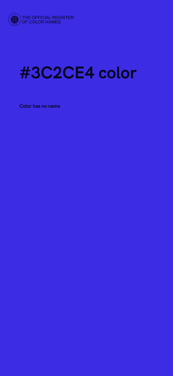 #3C2CE4 color image