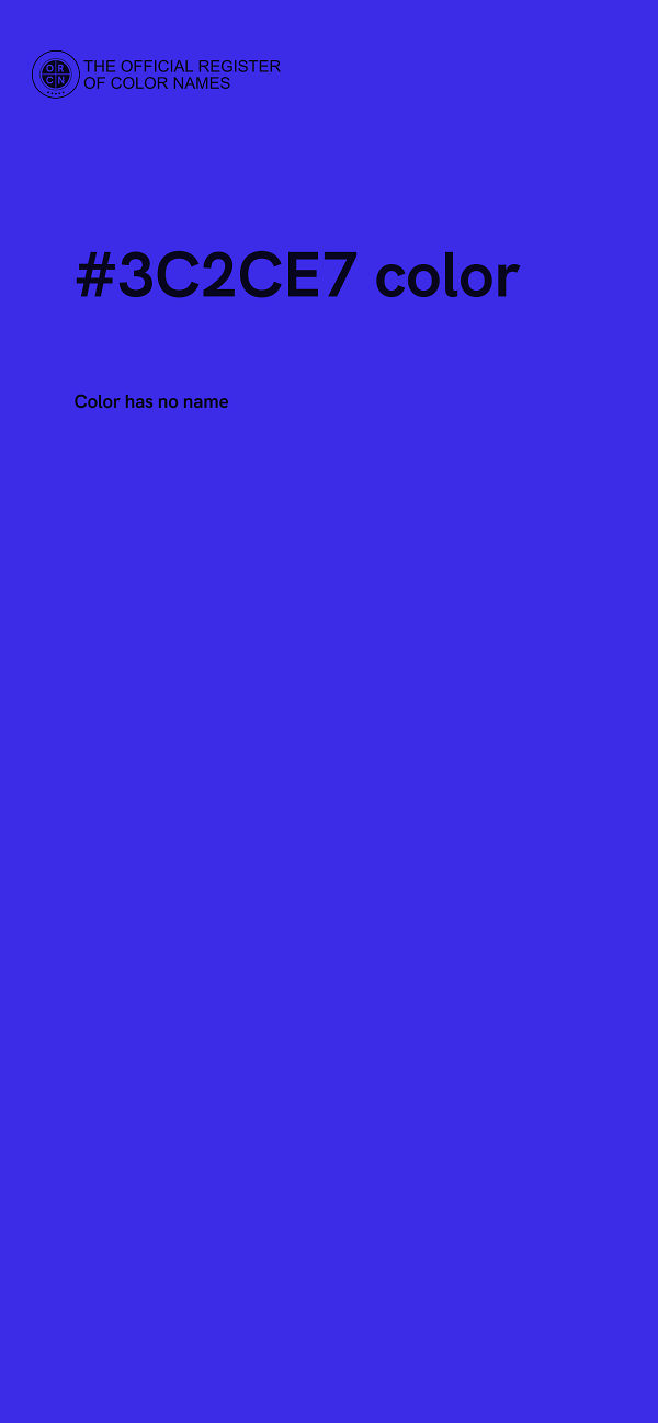 #3C2CE7 color image