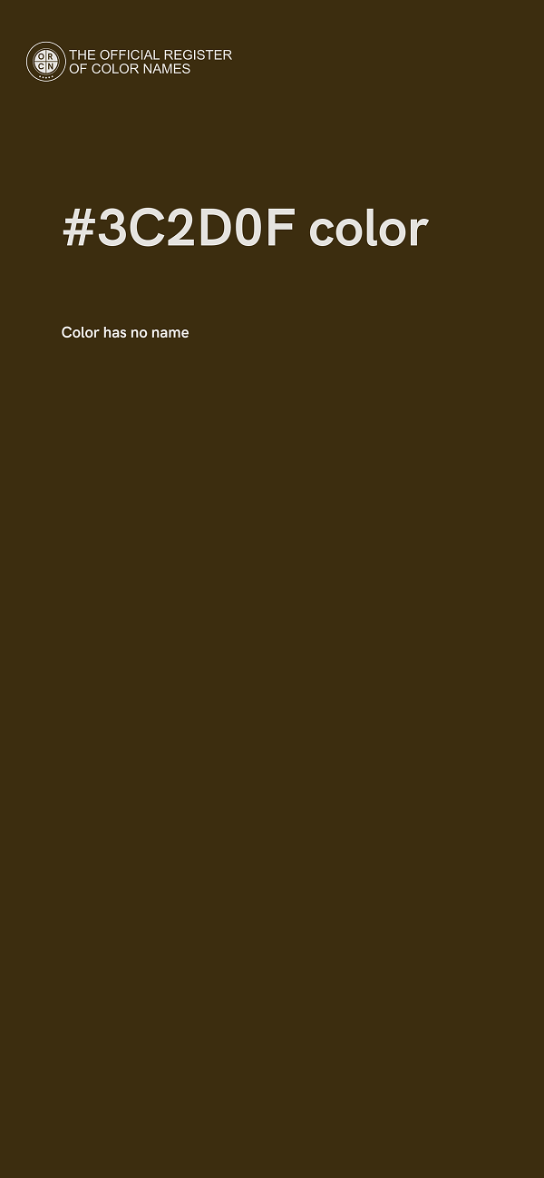 #3C2D0F color image