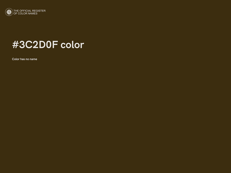 #3C2D0F color image