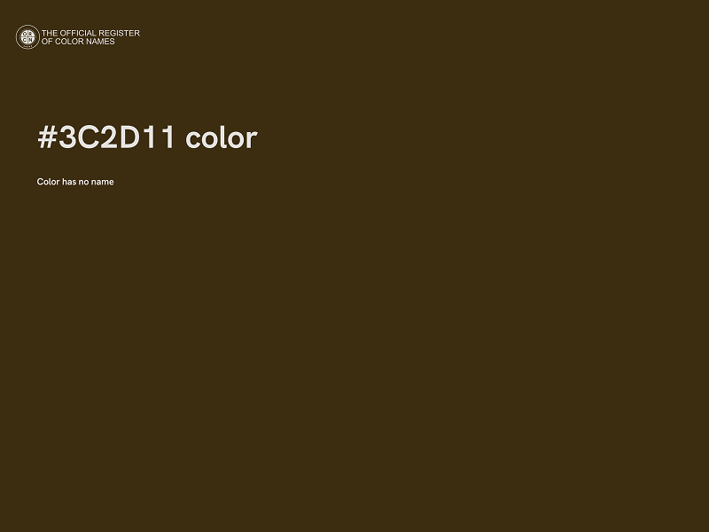 #3C2D11 color image