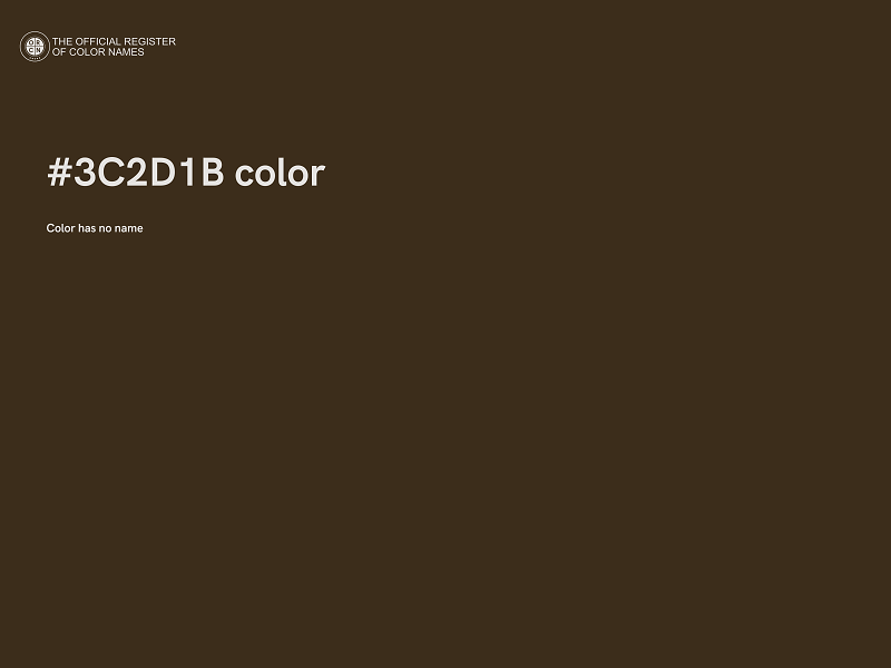 #3C2D1B color image