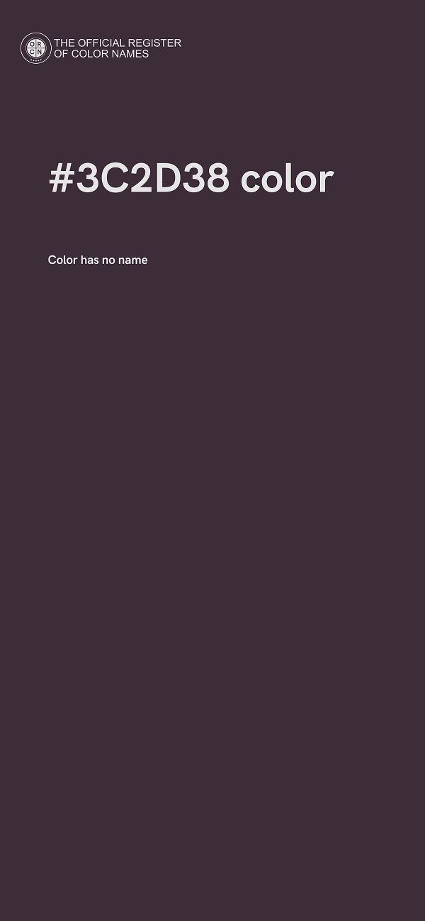 #3C2D38 color image