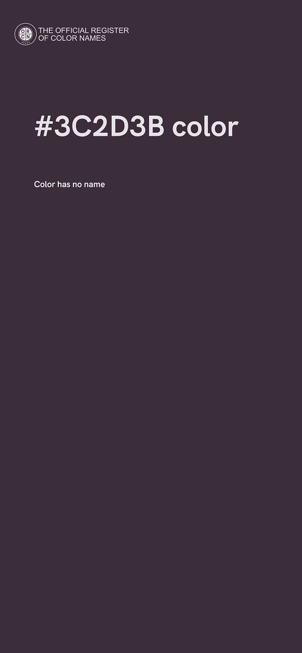 #3C2D3B color image