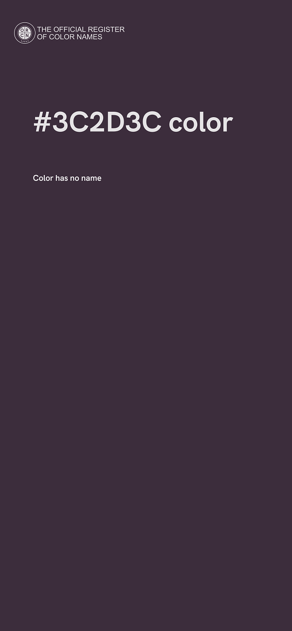 #3C2D3C color image