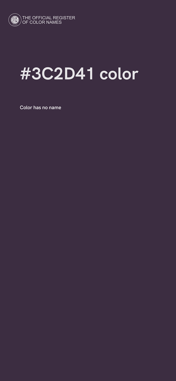 #3C2D41 color image
