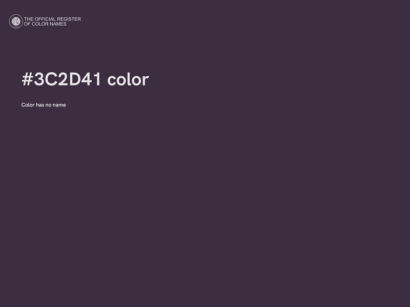 #3C2D41 color image