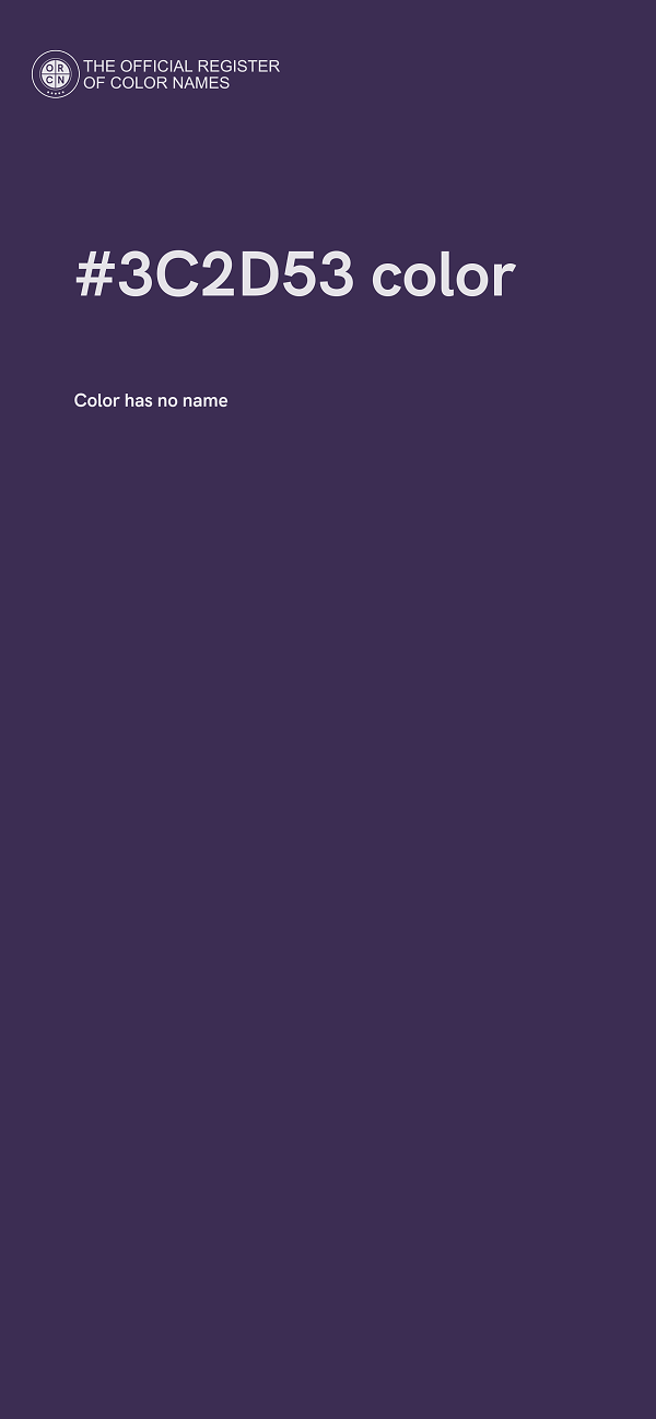 #3C2D53 color image