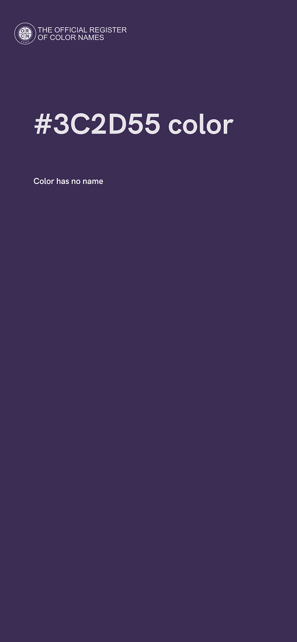 #3C2D55 color image