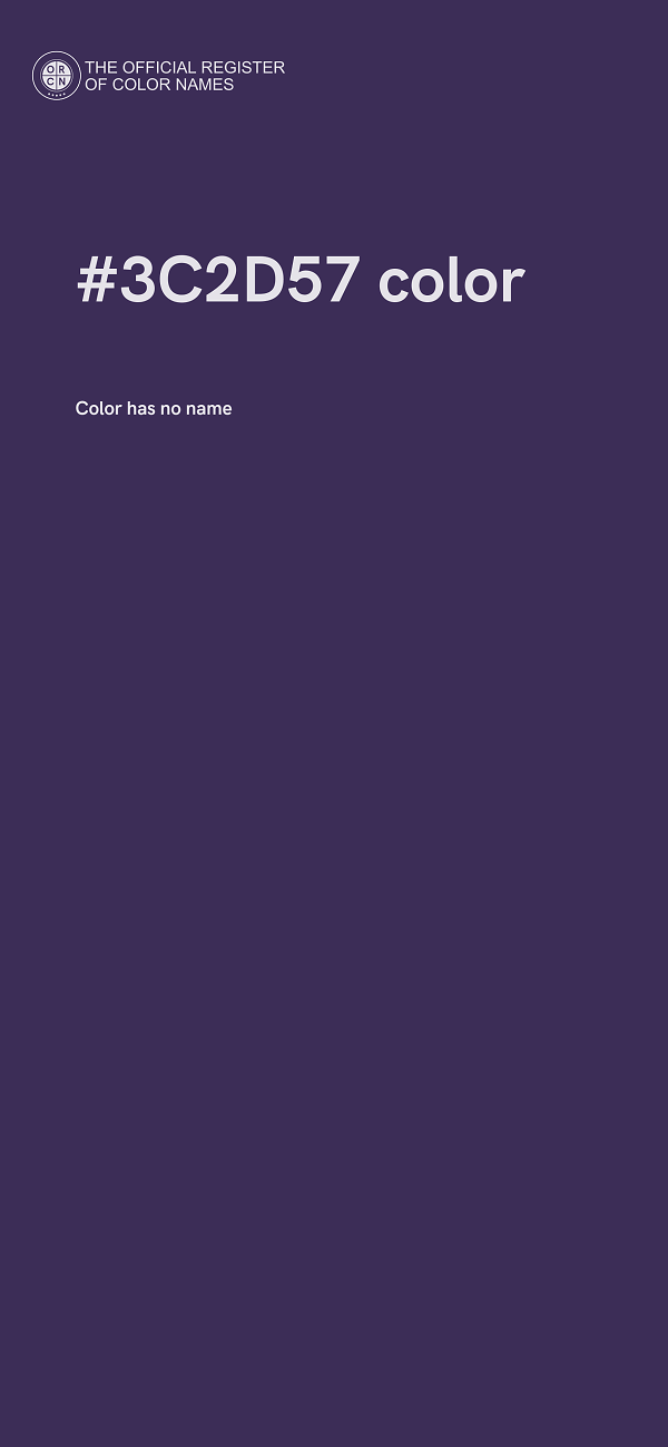#3C2D57 color image