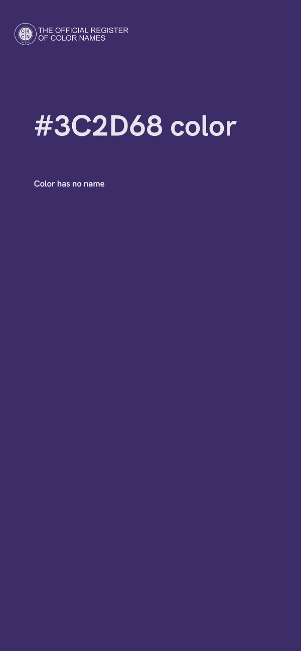 #3C2D68 color image