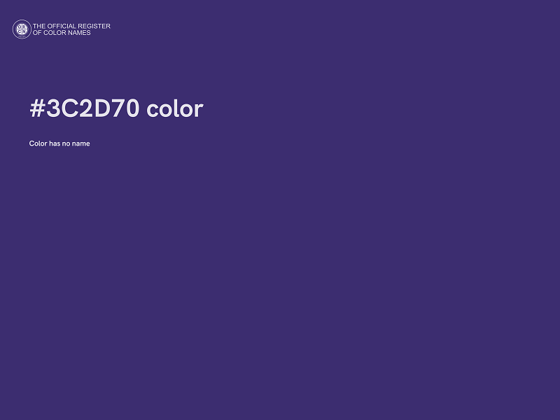 #3C2D70 color image