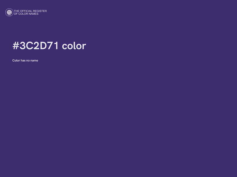 #3C2D71 color image