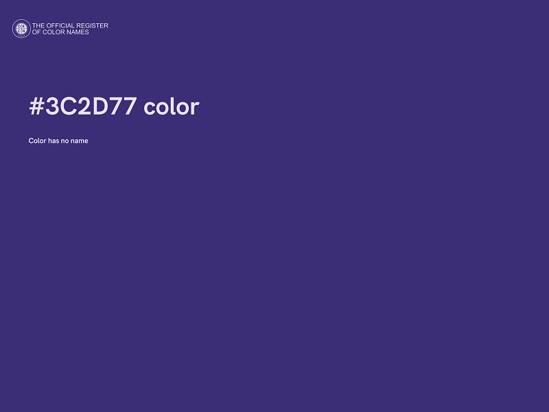 #3C2D77 color image