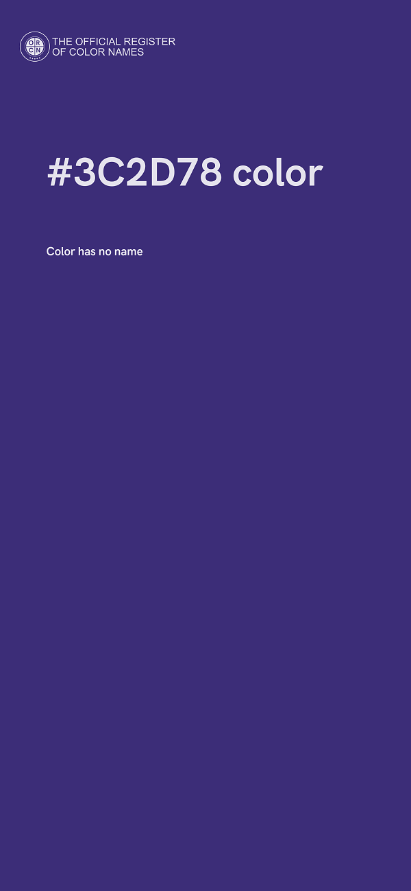 #3C2D78 color image
