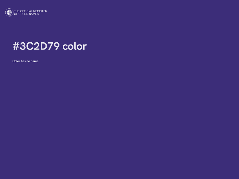 #3C2D79 color image