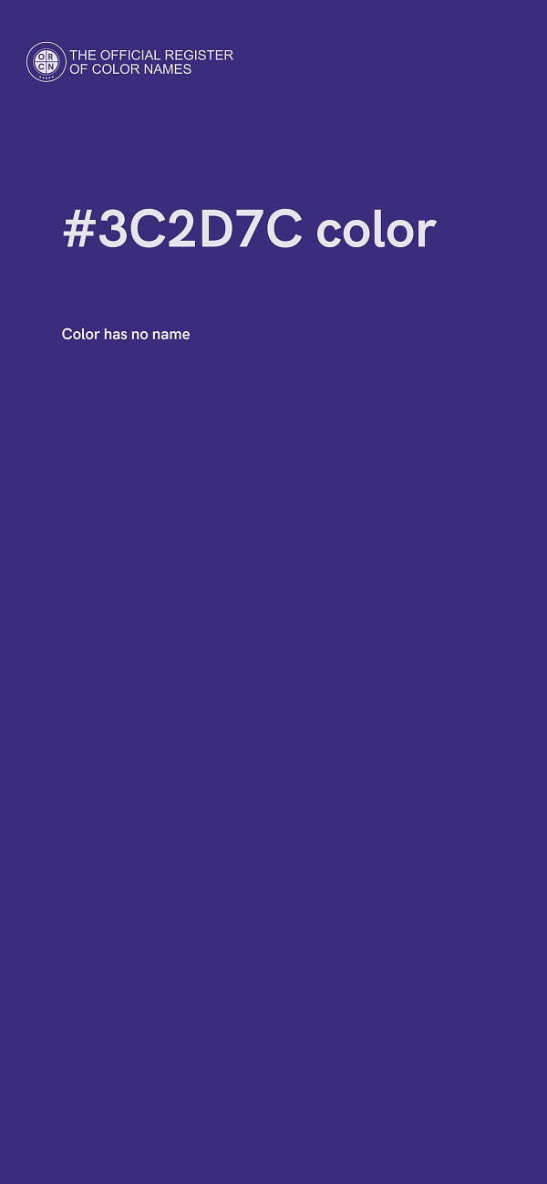 #3C2D7C color image