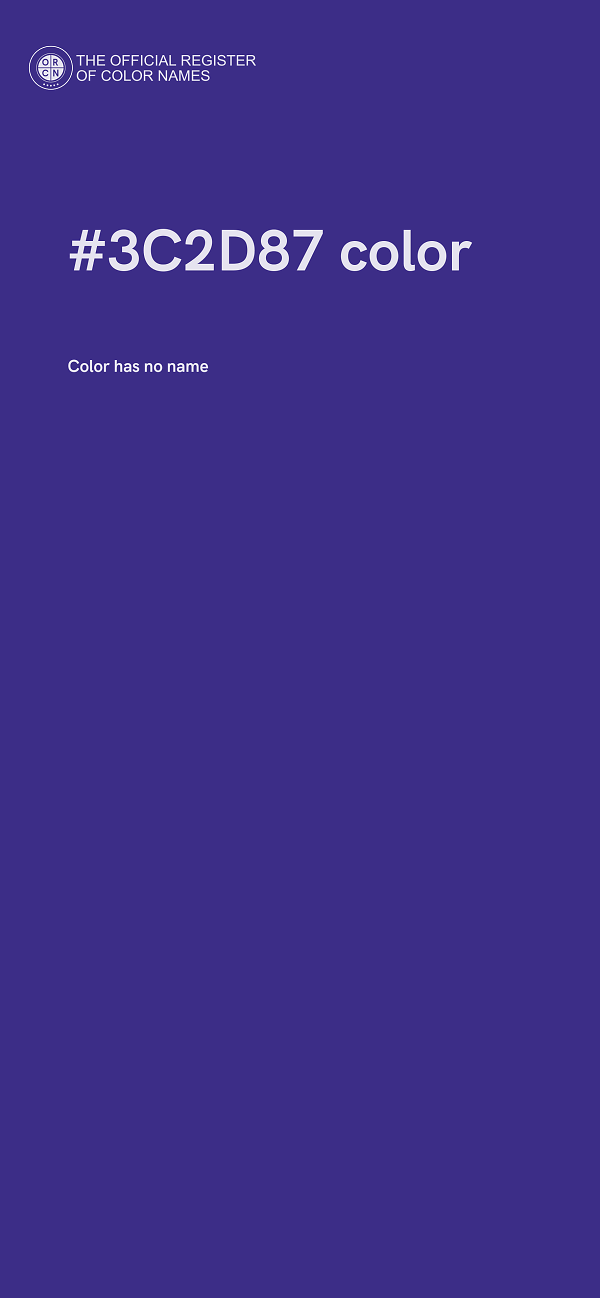 #3C2D87 color image
