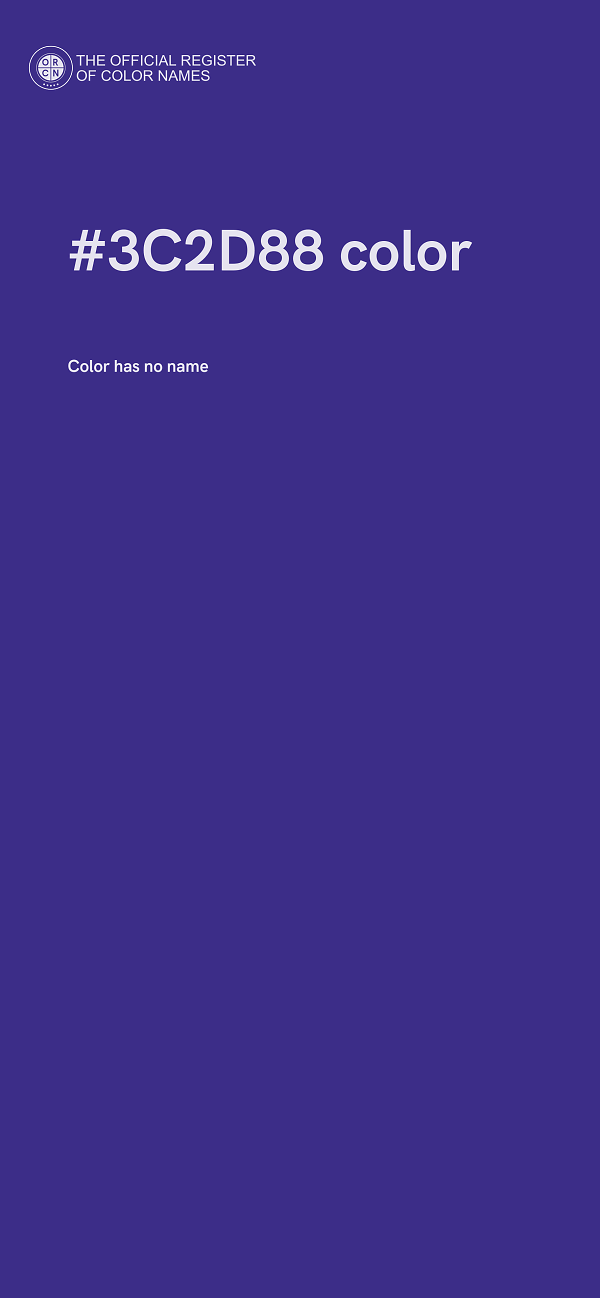 #3C2D88 color image