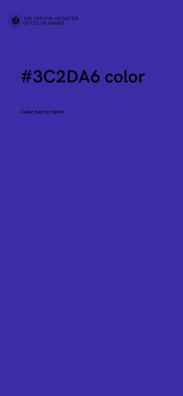 #3C2DA6 color image