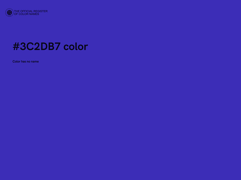 #3C2DB7 color image