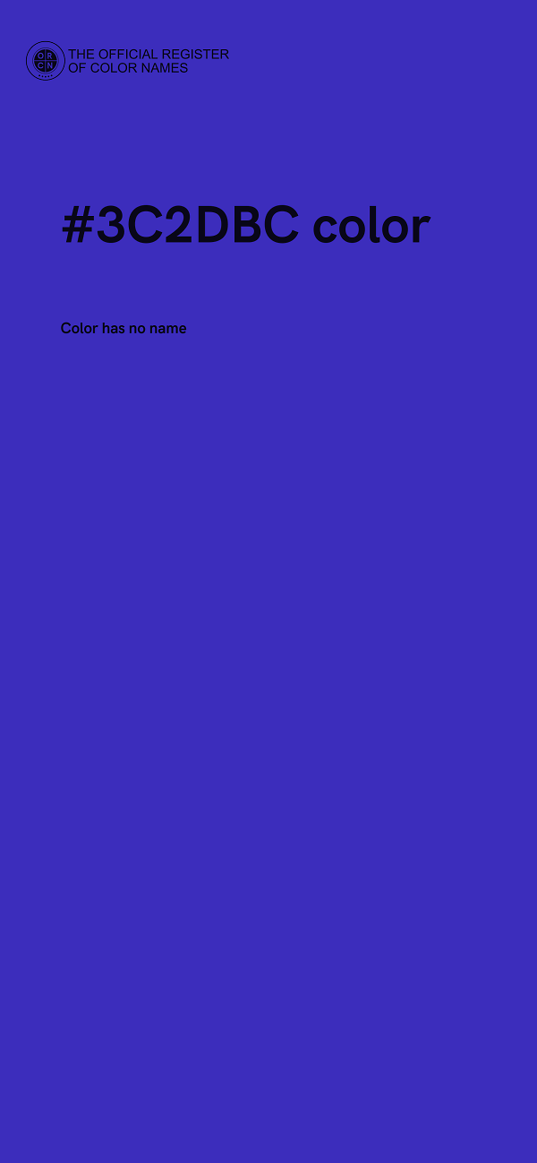 #3C2DBC color image
