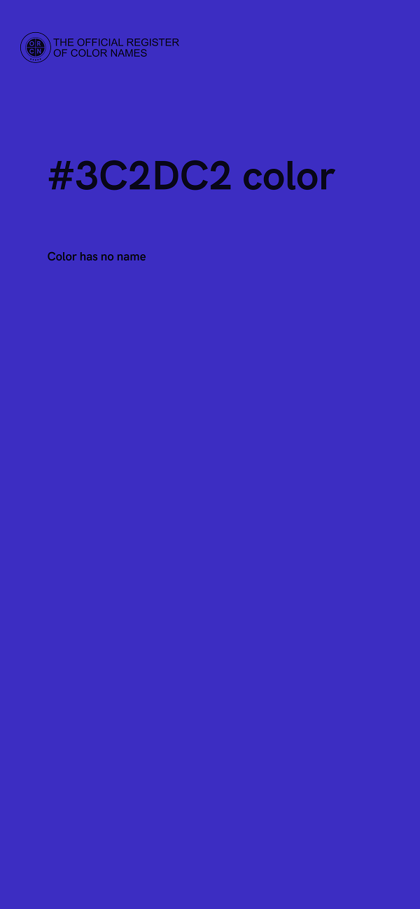 #3C2DC2 color image
