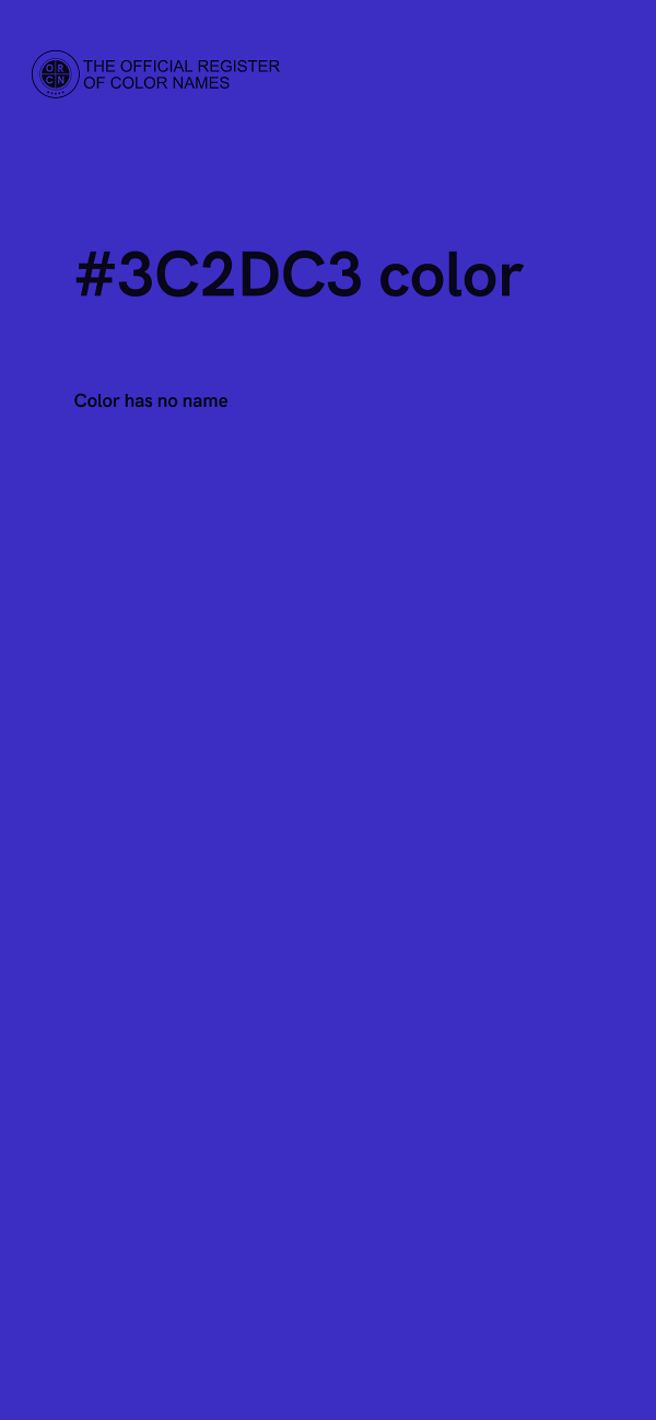 #3C2DC3 color image