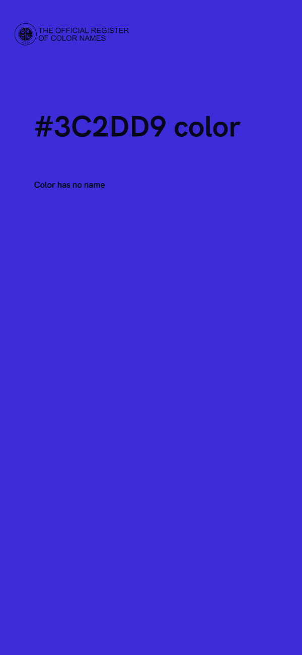 #3C2DD9 color image
