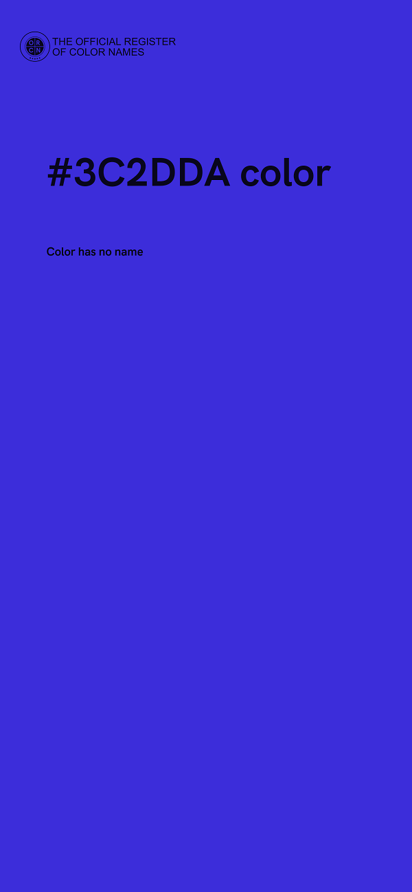 #3C2DDA color image