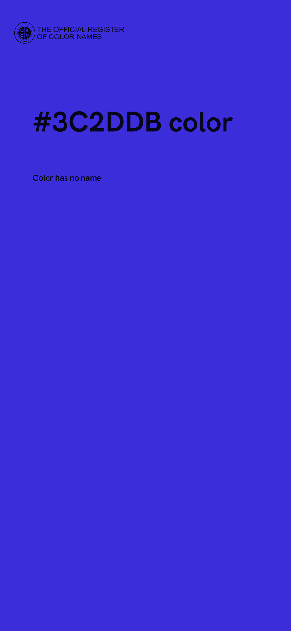 #3C2DDB color image