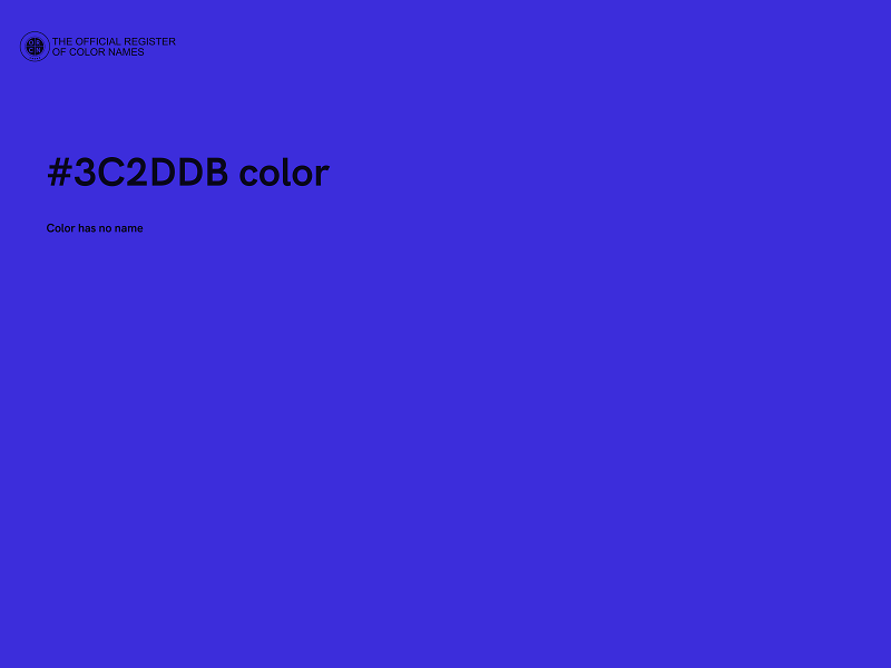 #3C2DDB color image