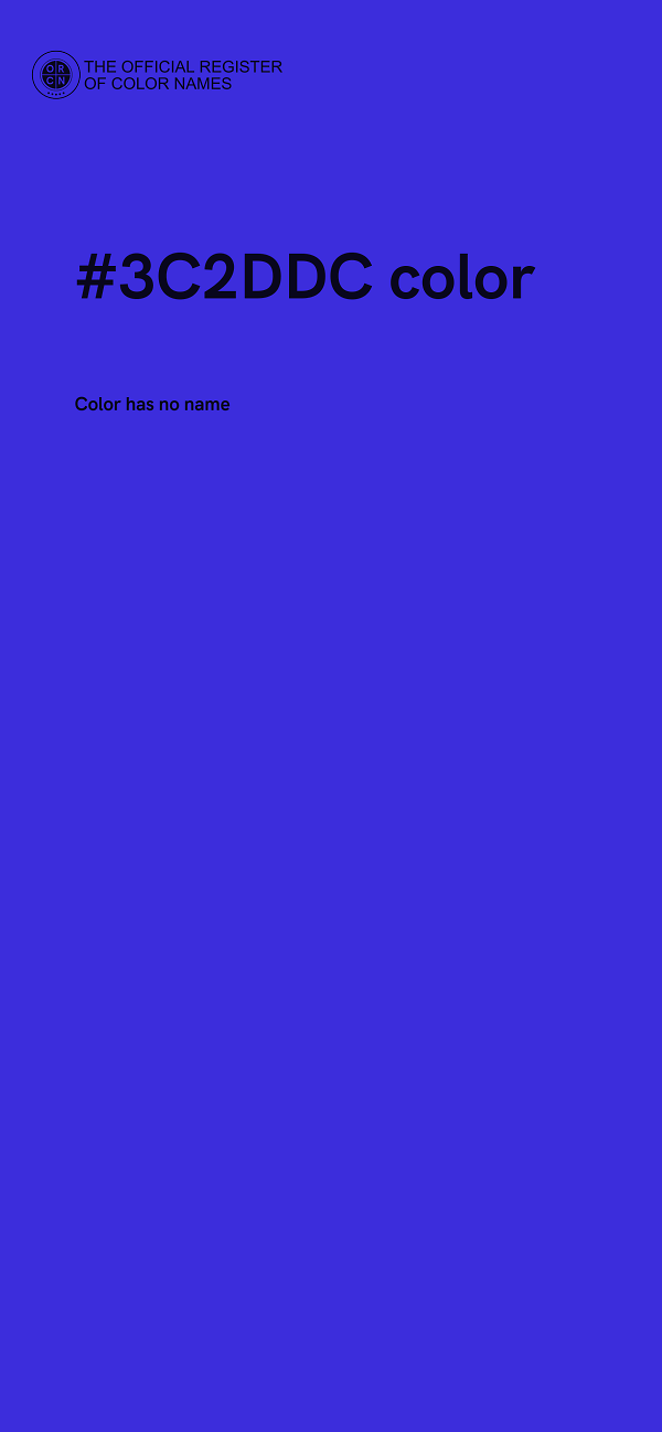 #3C2DDC color image