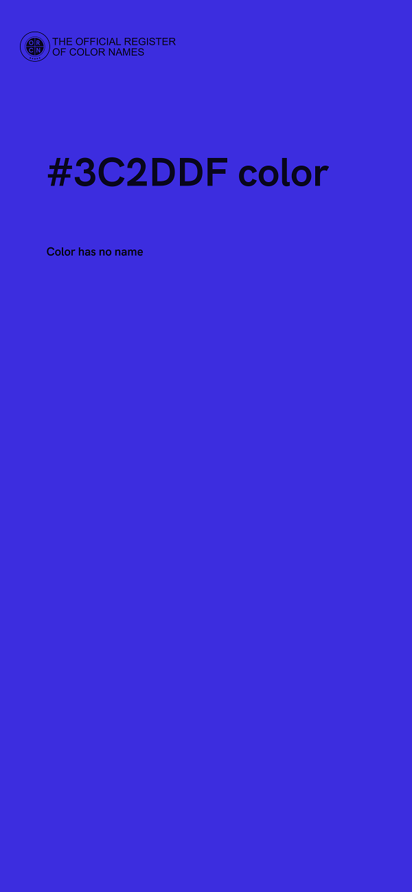 #3C2DDF color image