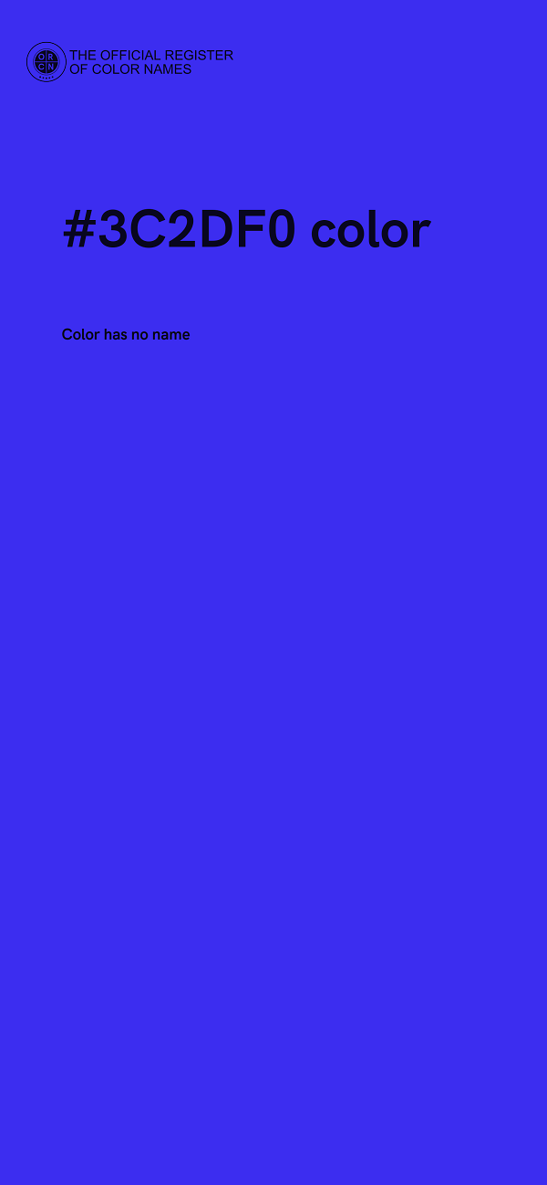 #3C2DF0 color image