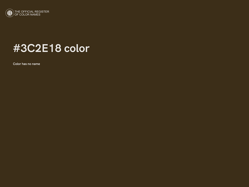 #3C2E18 color image