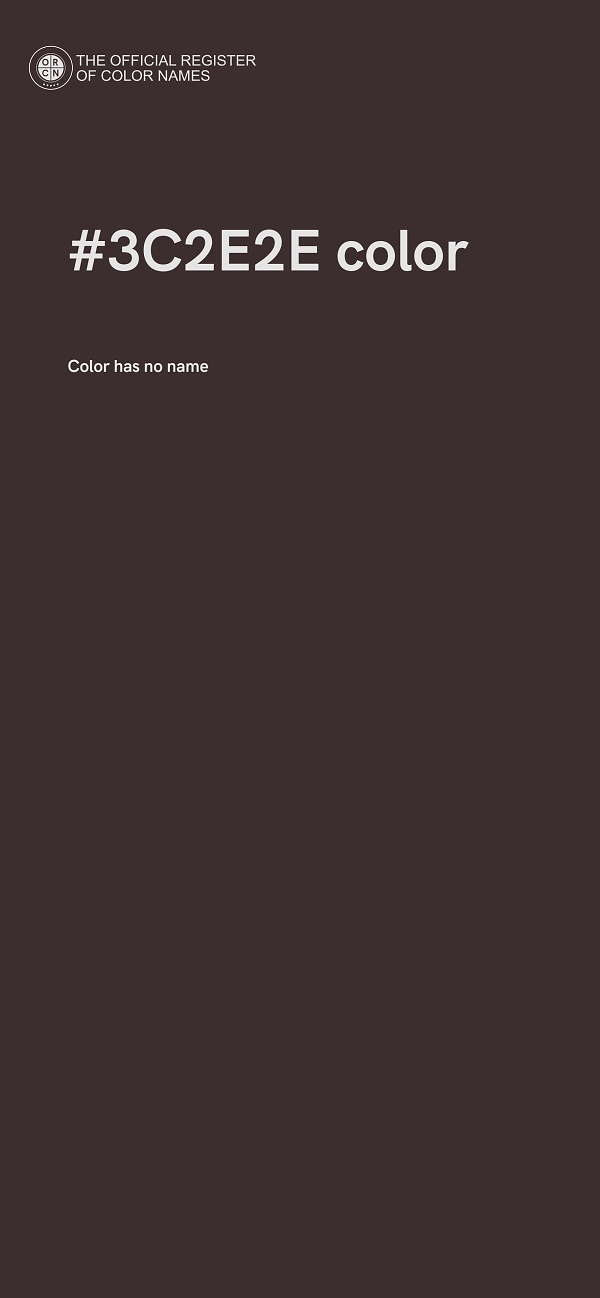 #3C2E2E color image
