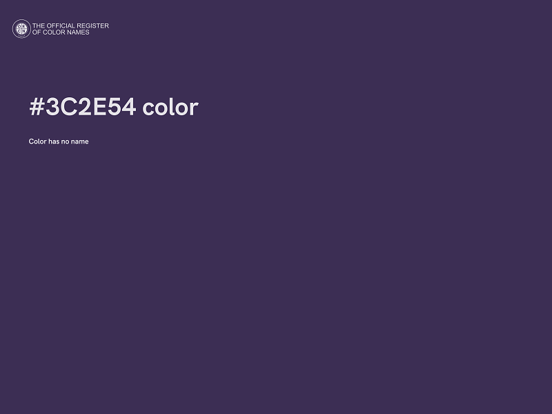 #3C2E54 color image