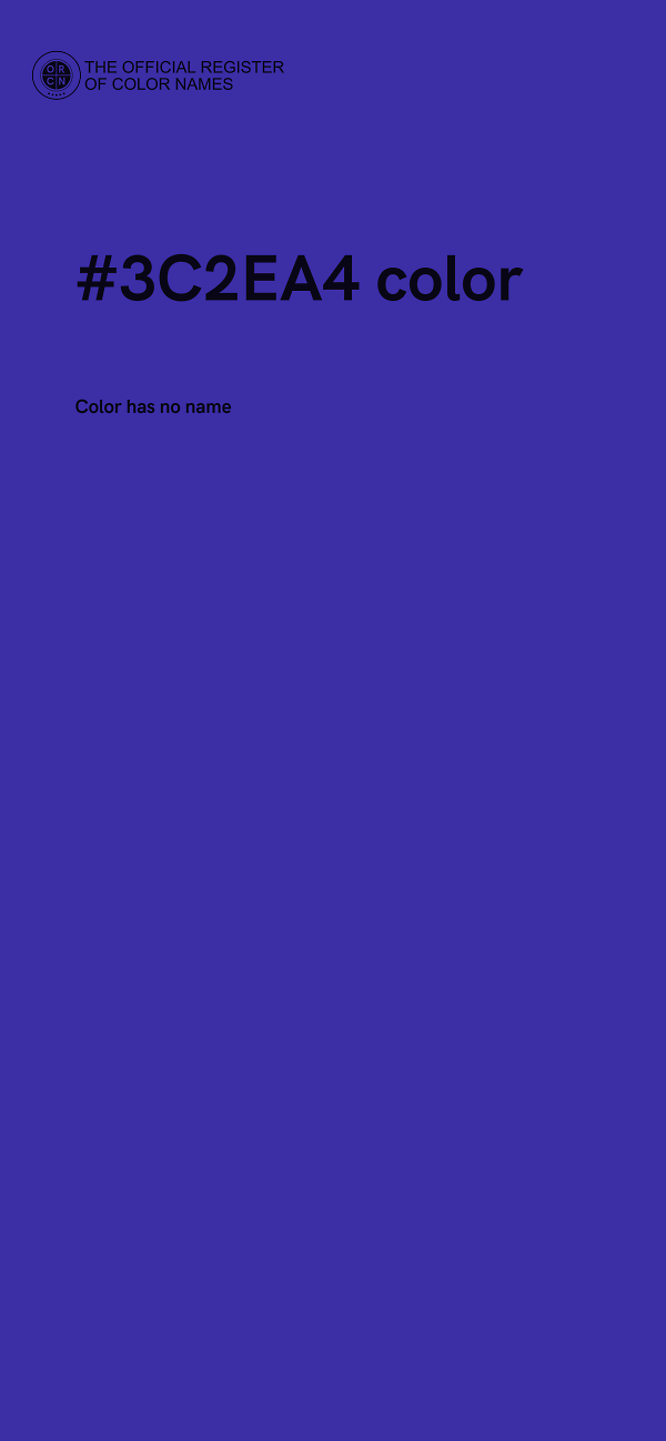 #3C2EA4 color image