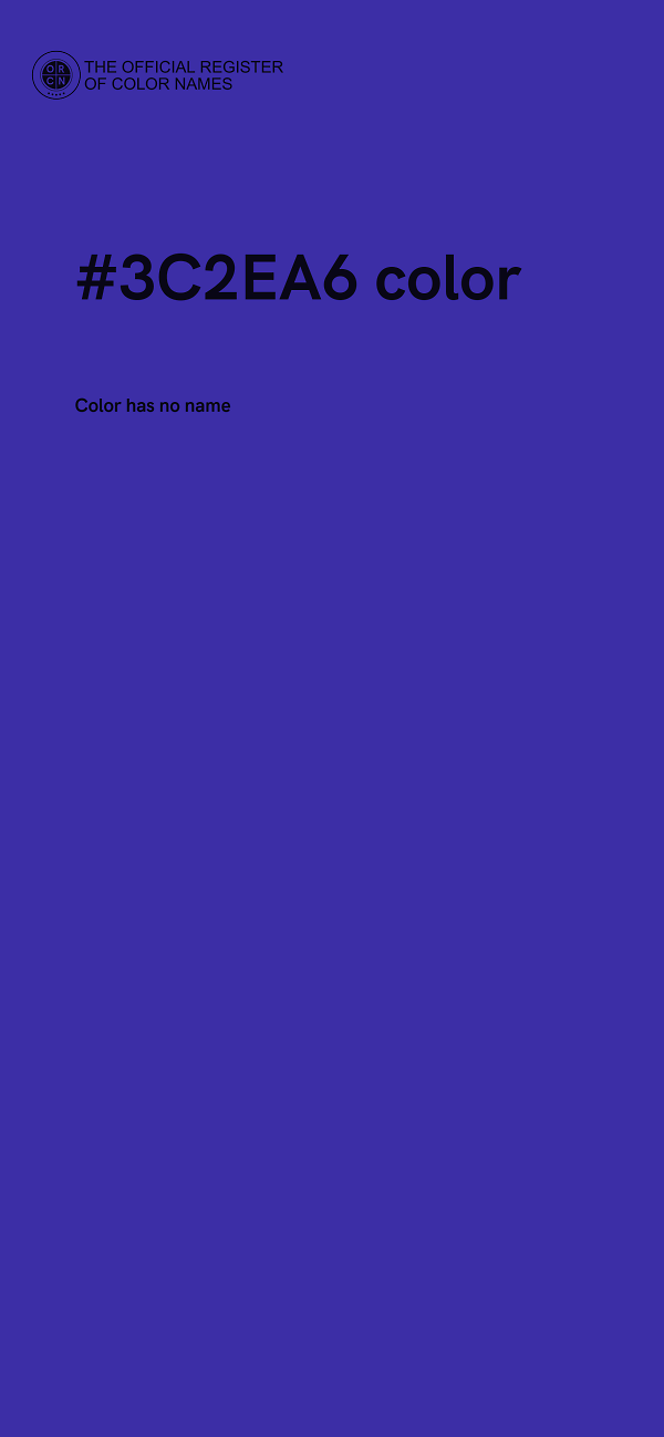 #3C2EA6 color image