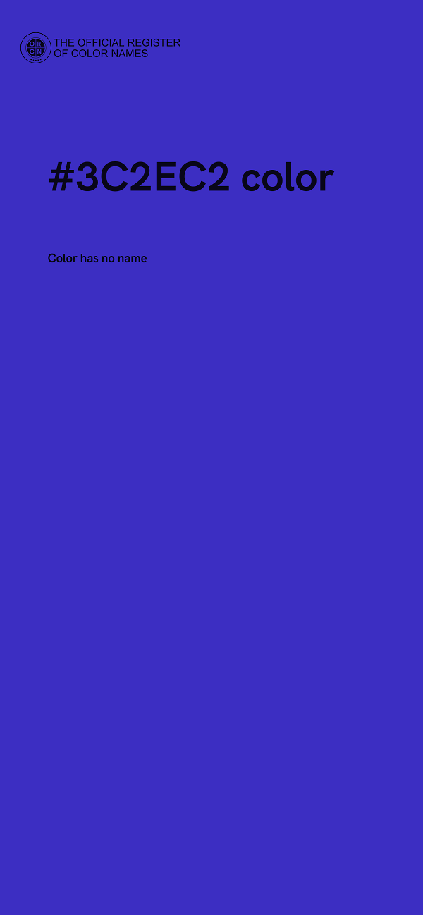 #3C2EC2 color image