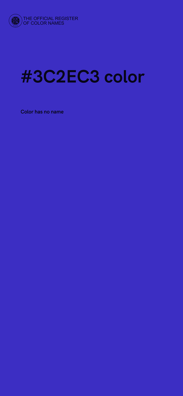 #3C2EC3 color image