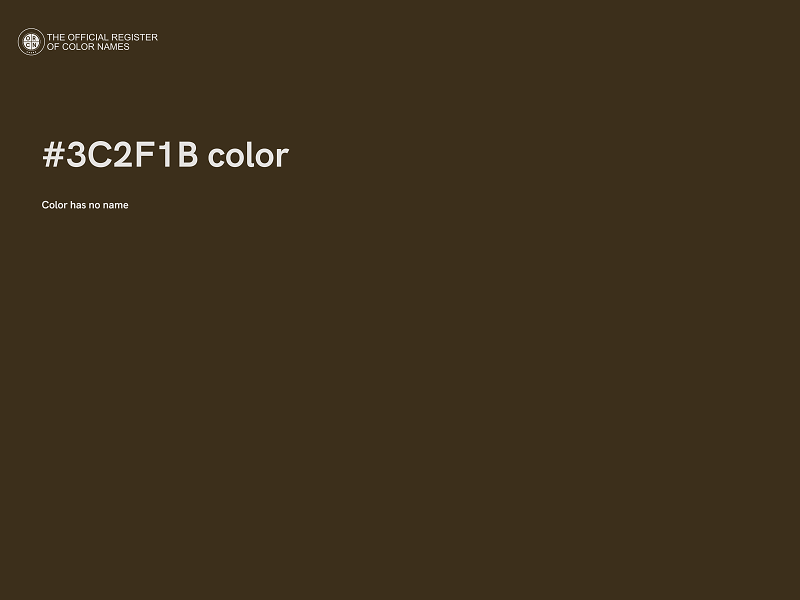 #3C2F1B color image