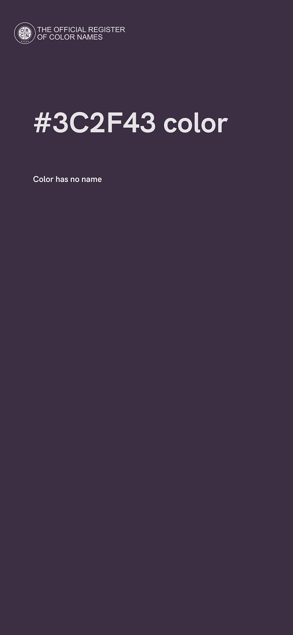 #3C2F43 color image